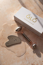 Load image into Gallery viewer, Let’s GLO Stainless Steel Face Roller &amp; Gua Sha Set
